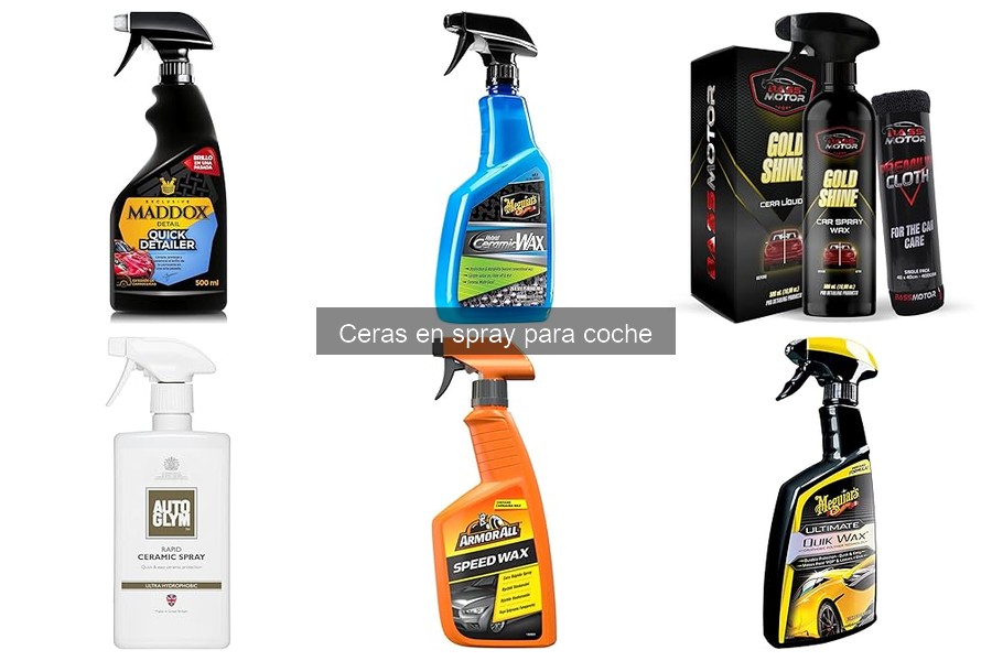 Cómo almacenar cera en spray para coche de forma efectiva