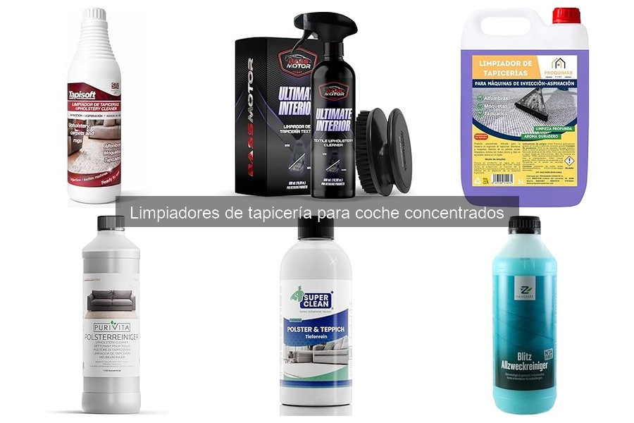 Cómo almacenar limpiadores de tapicería concentrados correctamente