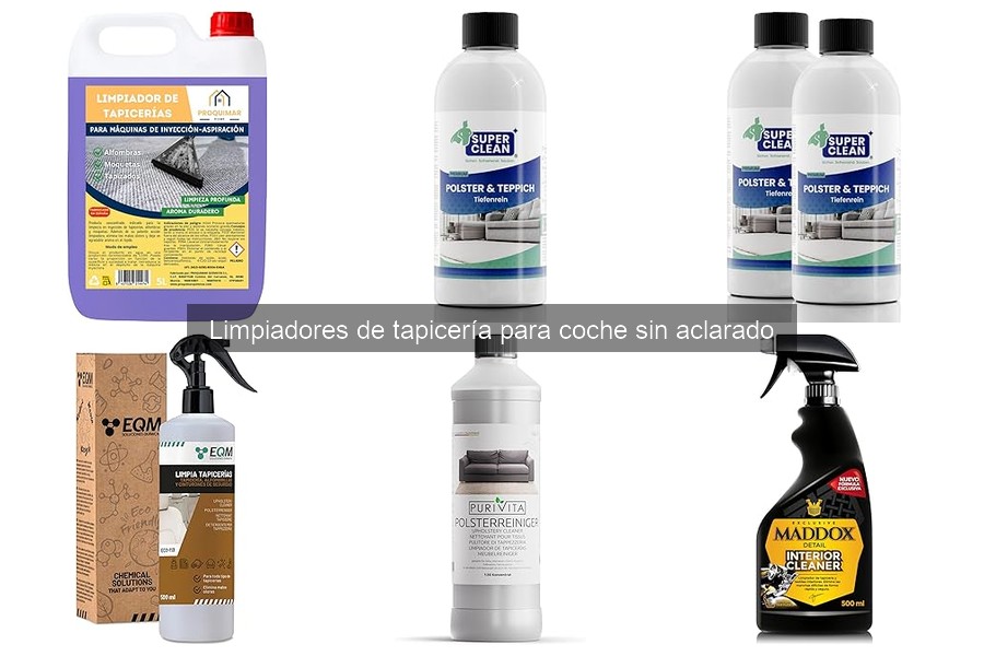 Cómo Aplicar Limpiadores de Tapicería sin Aclarado