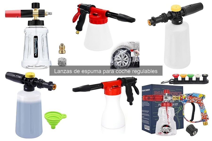 Cómo cuidar tu lanza de espuma regulable para coche