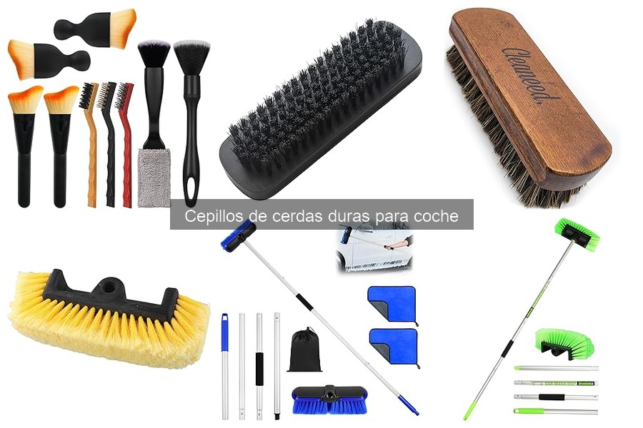 Cómo elegir cepillos de cerdas duras para limpiar tu coche