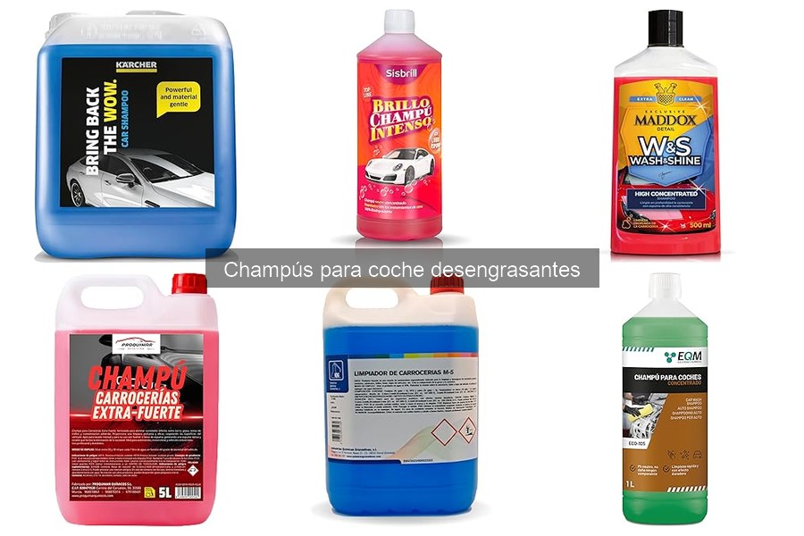 Cómo elegir el mejor champú desengrasante para coche