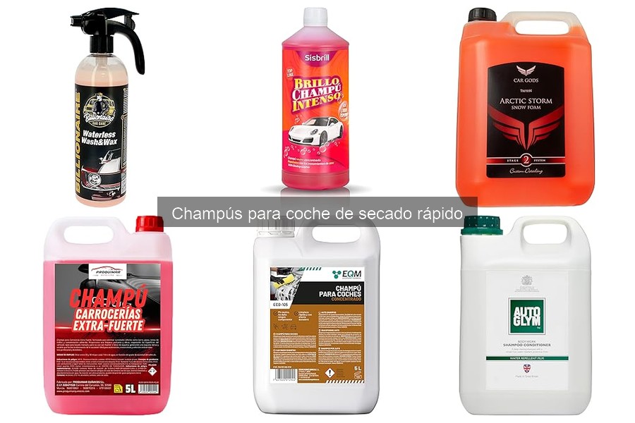 Cómo elegir el mejor champú para coche de secado rápido