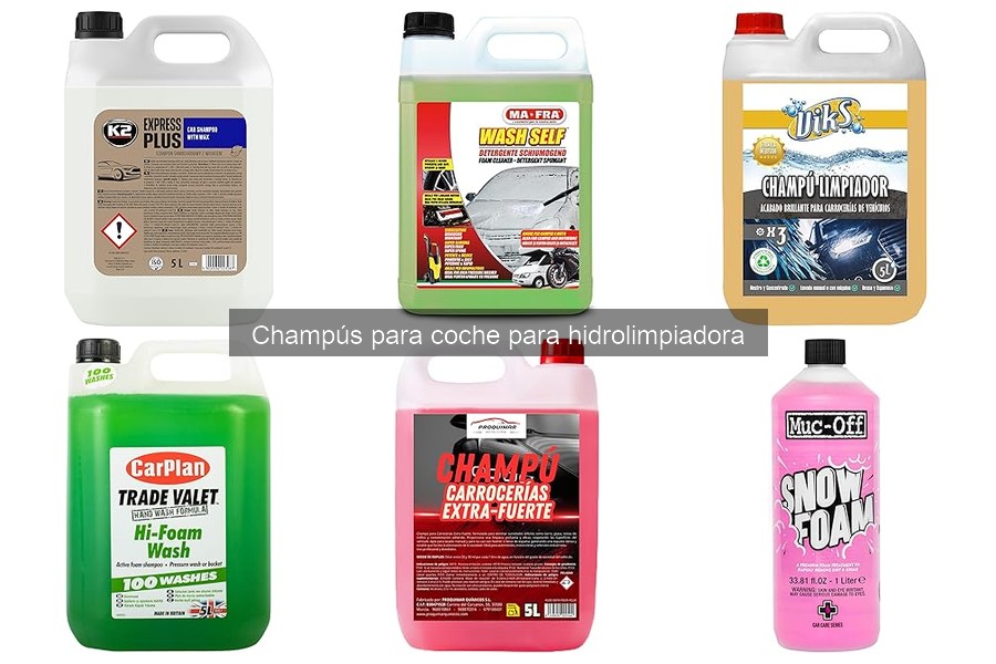 Cómo elegir el mejor champú para coche para hidrolimpiadora