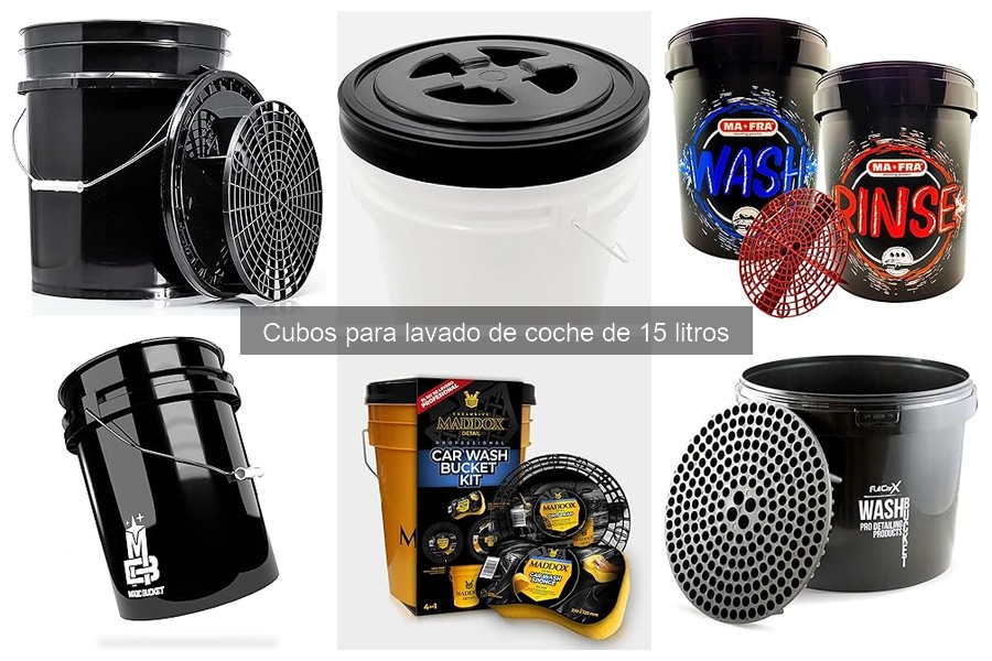 ** Cómo elegir el mejor cubo de 15 litros para lavar el coche