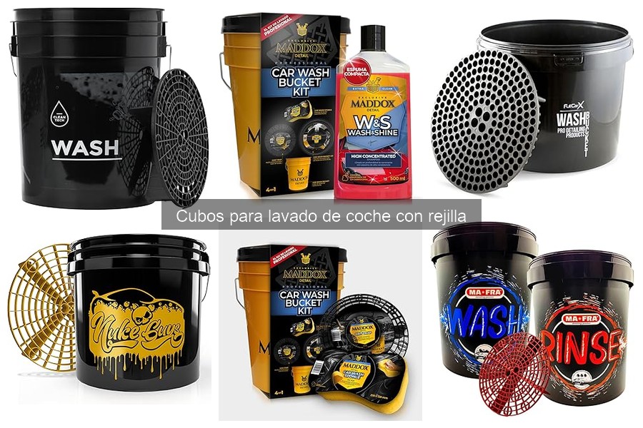 Cómo Elegir el Mejor Cubo para Lavado de Coche con Rejilla
