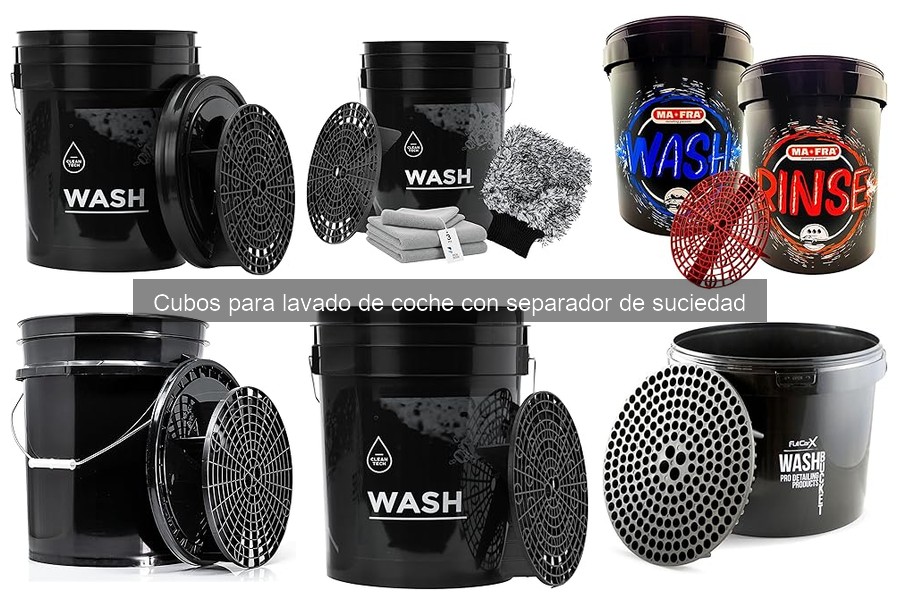 Cómo elegir el mejor cubo para lavado de coche con separador