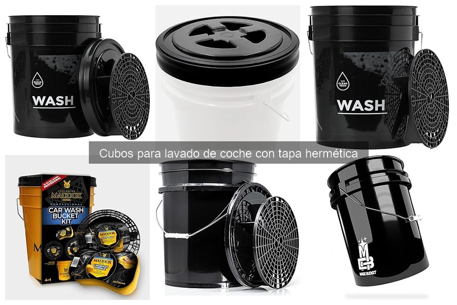 Cómo Elegir el Mejor Cubo para Lavado de Coche con Tapa Hermética