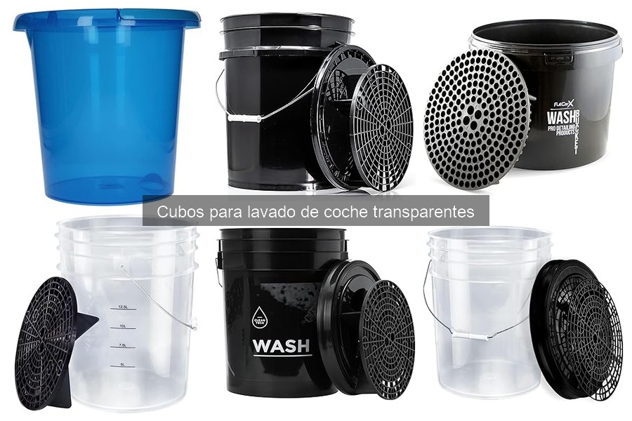 Cómo Elegir el Mejor Cubo Transparente para Lavado de Coche