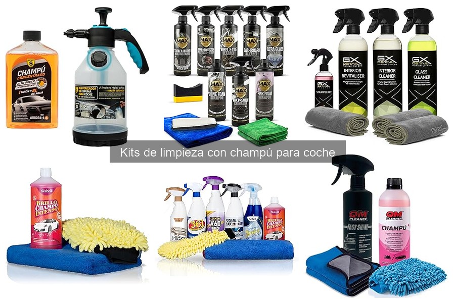 Cómo elegir el mejor kit de limpieza con champú para coche