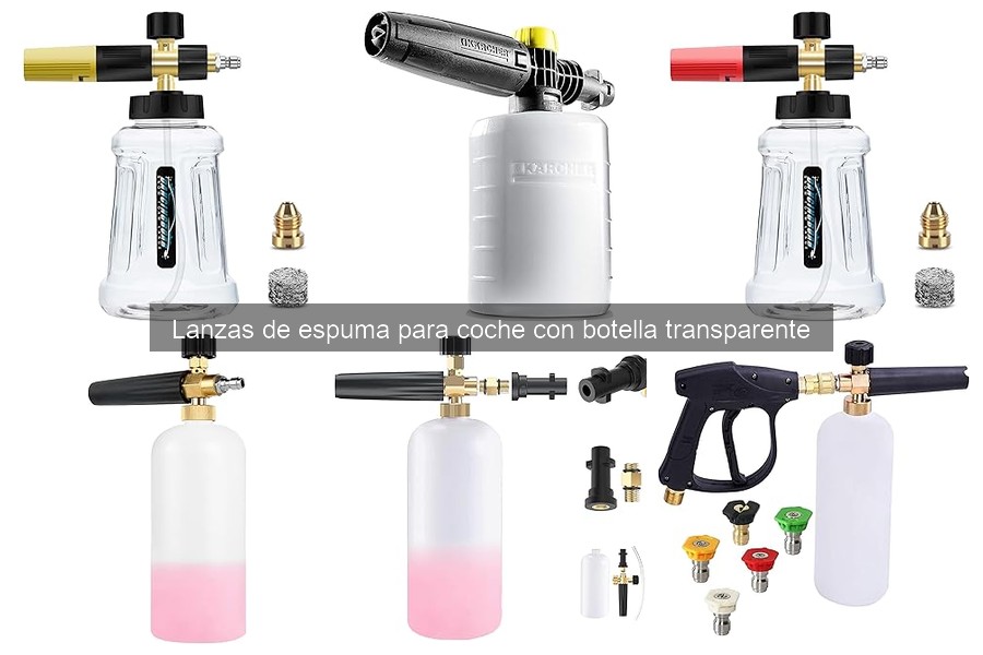 Cómo elegir la botella ideal para lanza de espuma de coche