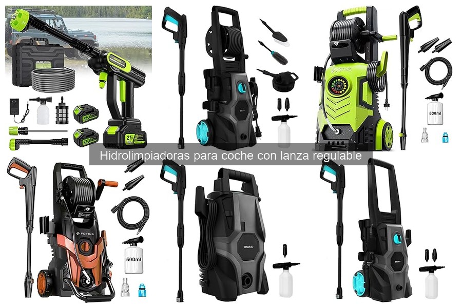 Cómo elegir la mejor hidrolimpiadora para coche con lanza regulable