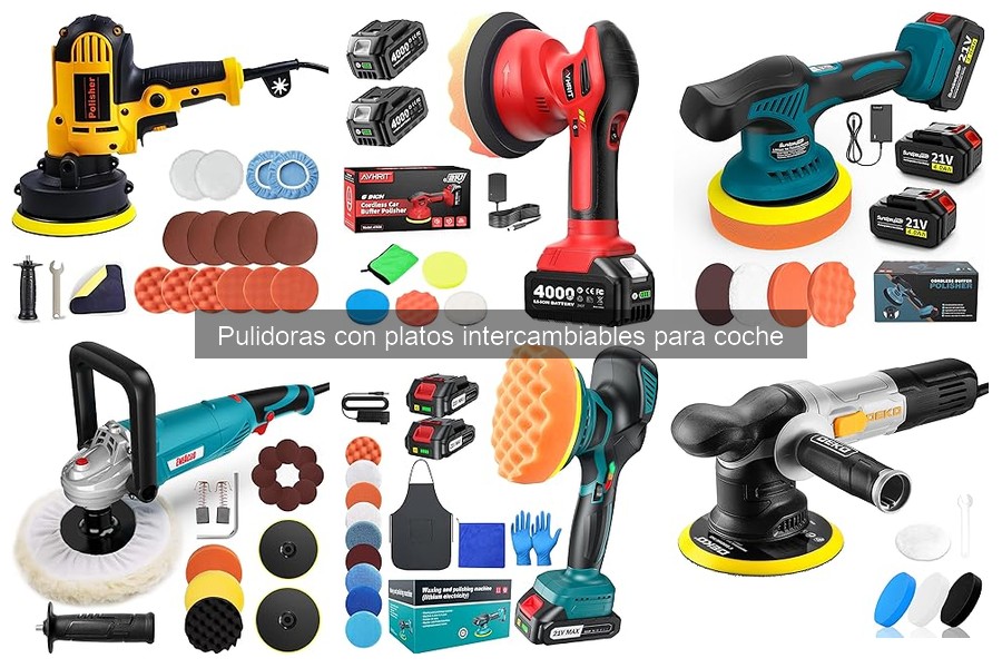 Cómo elegir la mejor pulidora con platos intercambiables para coche