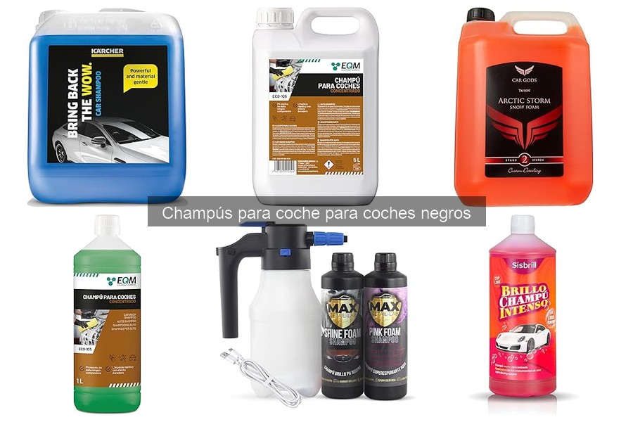 ** Cómo identificar un champú para coche negro de calidad