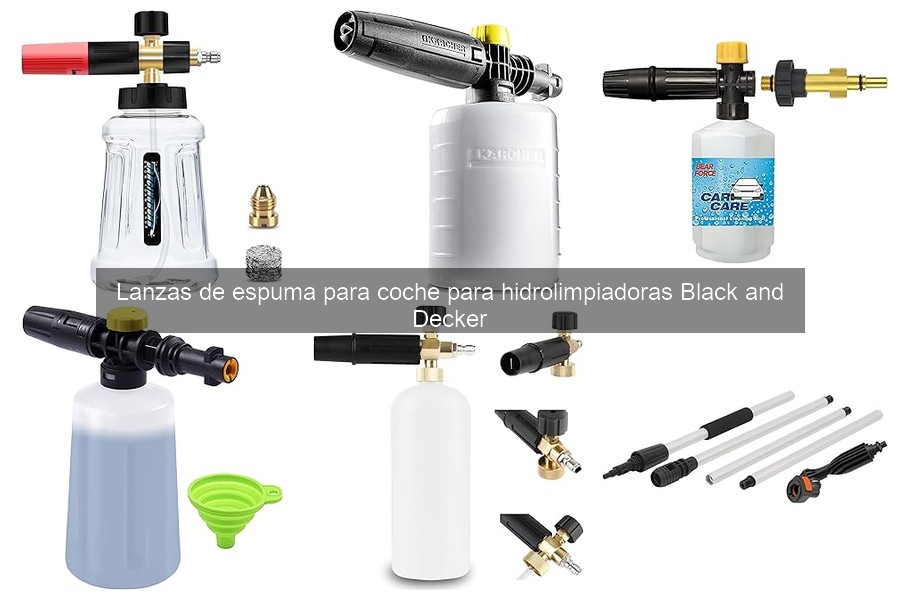 Cómo instalar una lanza de espuma en hidrolimpiadoras Black and Decker