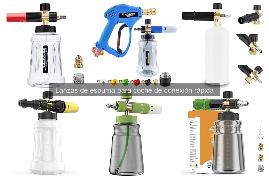 Cómo instalar y usar una lanza de espuma de conexión rápida