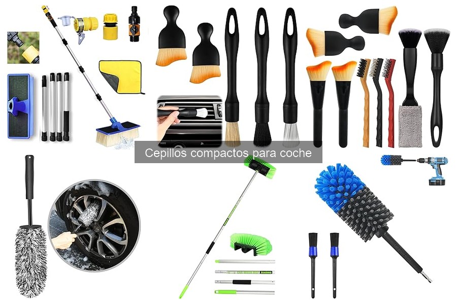 Cómo mantener tus cepillos compactos para coche en perfecto estado
