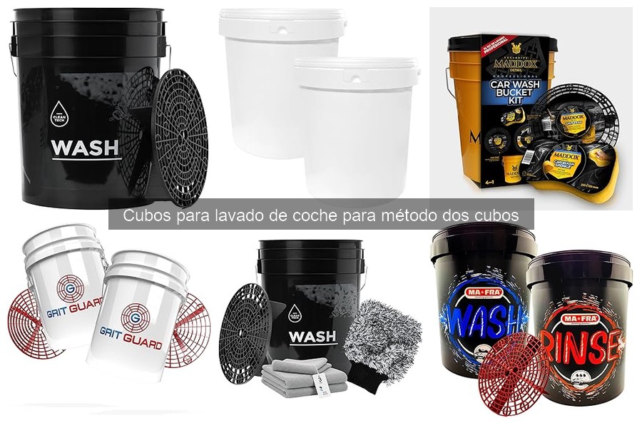 Cómo mantener y limpiar cubos para lavado de coche