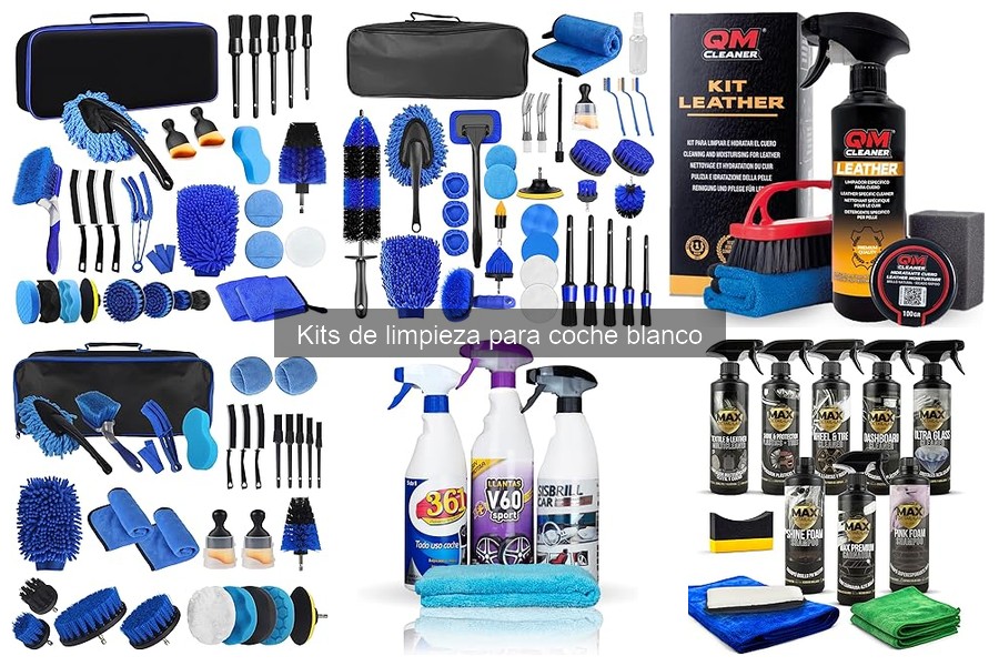 Cómo quitar manchas difíciles en coches blancos: Kits de limpieza