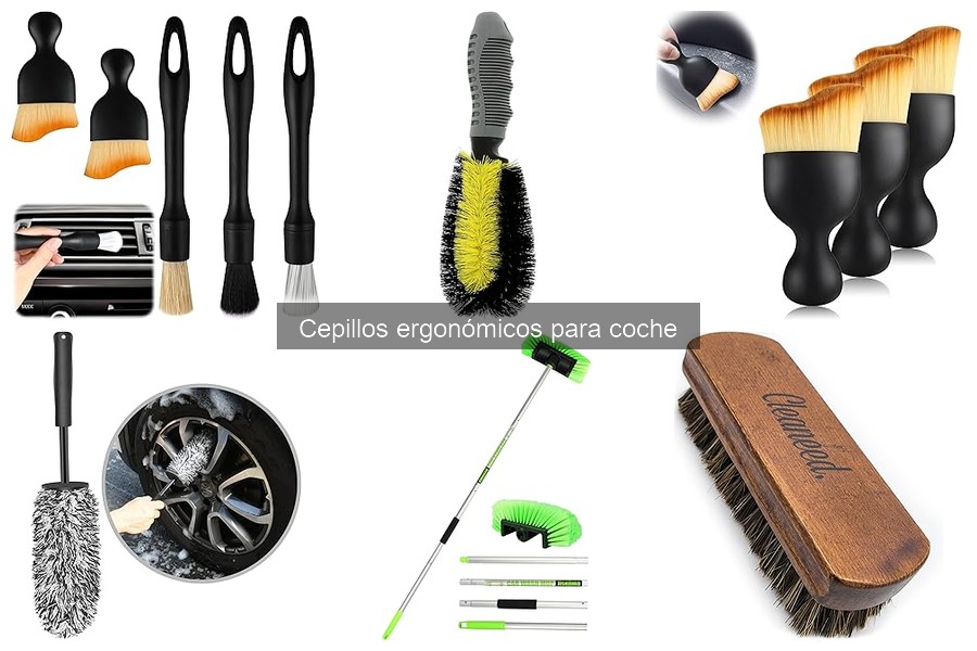 Cómo usar cepillos ergonómicos para limpiar tu coche