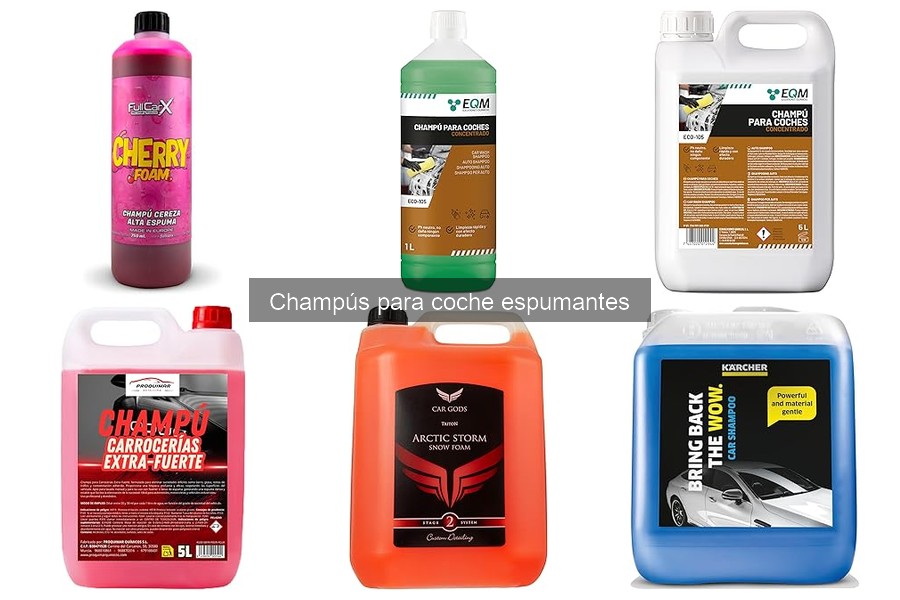 Cómo usar champú espumante para lavar el coche correctamente