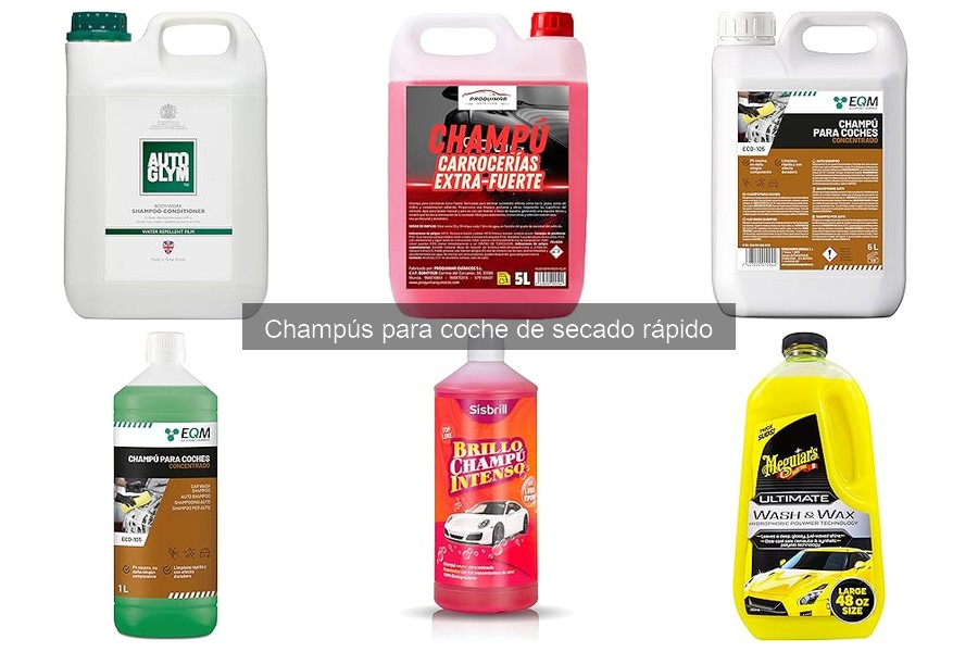 Cómo usar champú para coche de secado rápido correctamente