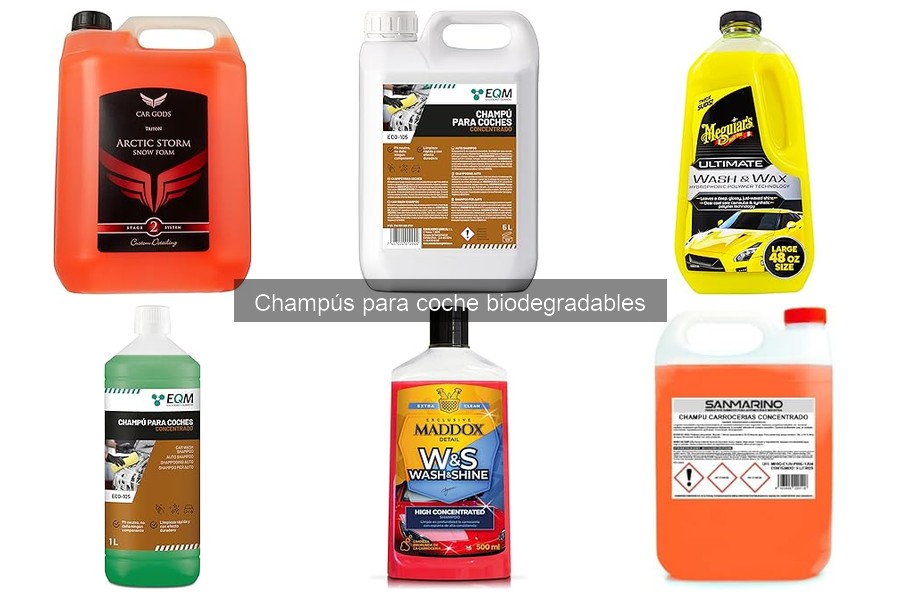 Cómo usar champús biodegradables para tu coche de forma eficaz