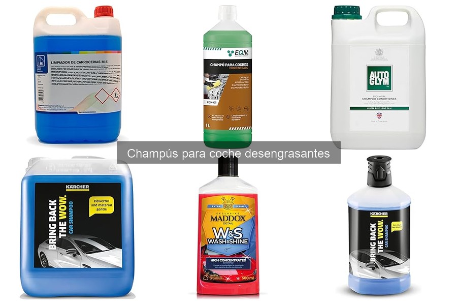 Cómo usar champús desengrasantes para coche correctamente