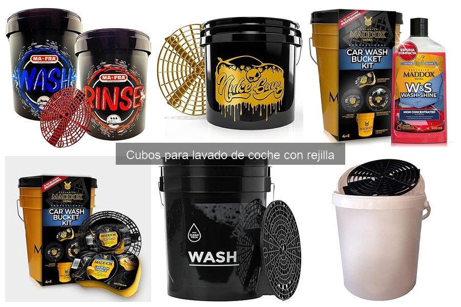 Cómo usar correctamente un cubo para lavado de coche con rejilla