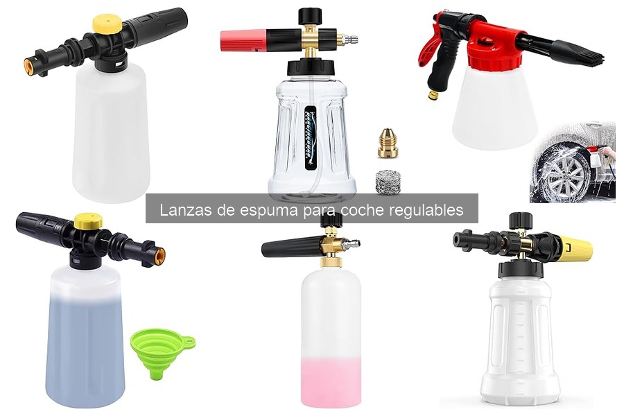 Cómo usar correctamente una lanza de espuma regulable