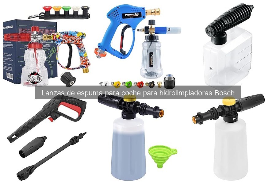 Cómo usar lanza de espuma con hidrolimpiadora Bosch
