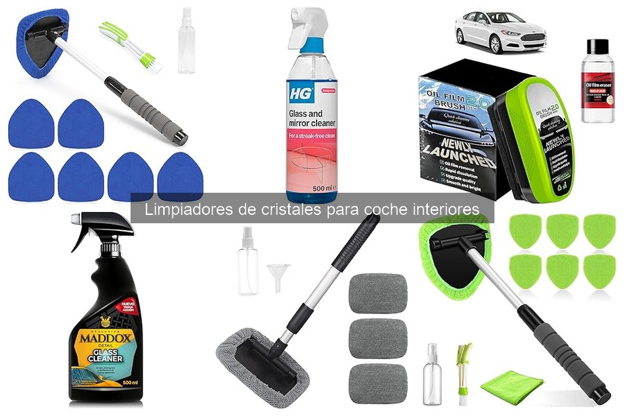 Cómo usar limpiadores de cristales en coche interiores