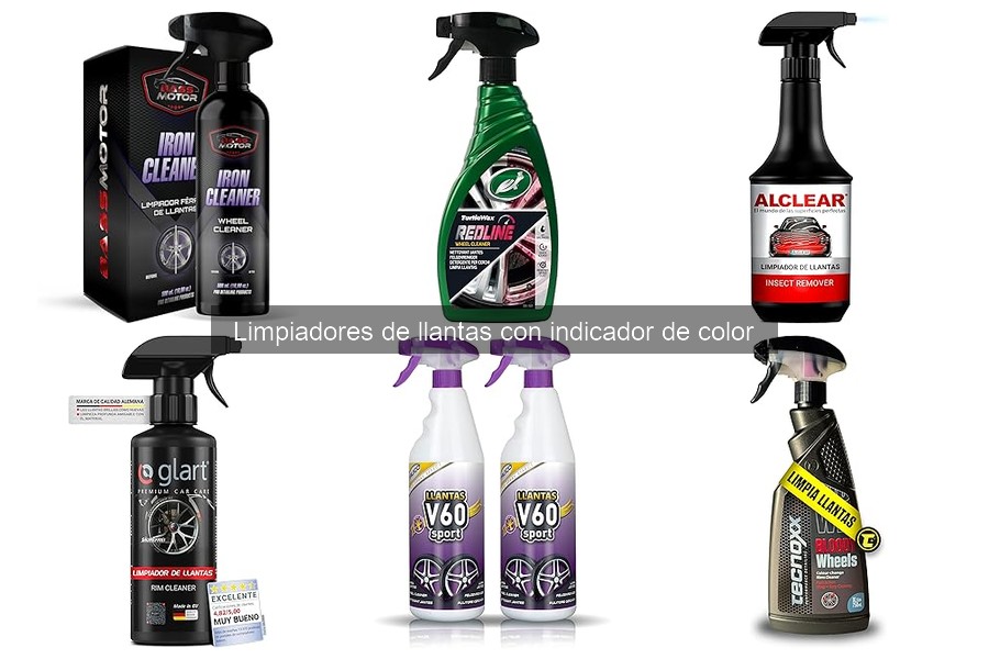 Cómo usar limpiadores de llantas con indicador de color
