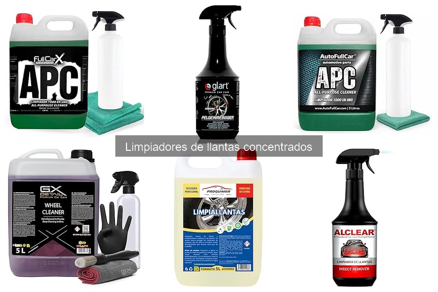 Cómo usar limpiadores de llantas concentrados correctamente