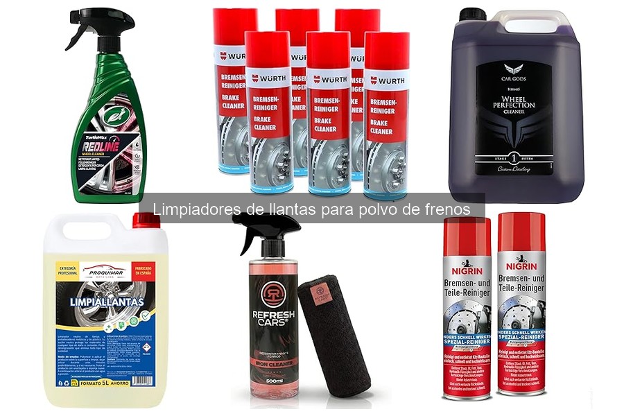 Cómo usar limpiadores de llantas para polvo de frenos