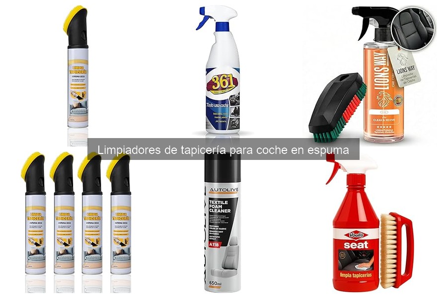 Cómo usar limpiadores de tapicería en espuma para coche