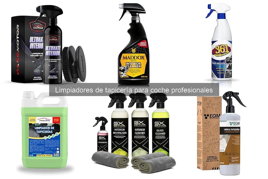 Cómo usar limpiadores de tapicería para coche profesionales