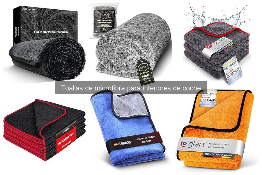 Cómo usar toallas de microfibra en el interior del coche