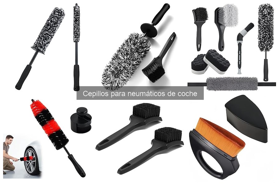 ¿Cómo usar un cepillo para neumáticos de coche de forma correcta?