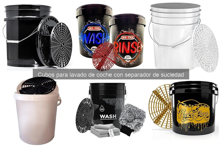 Cómo usar un cubo con separador de suciedad para tu coche