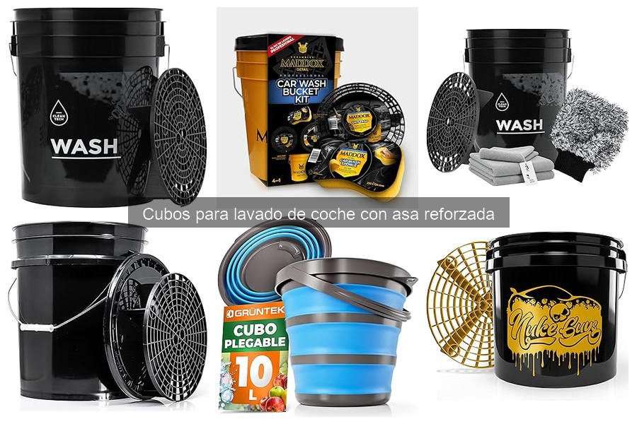Cómo usar un cubo para lavado de coche con asa reforzada
