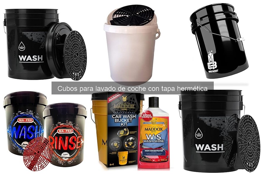 Cómo usar un cubo para lavado de coche con tapa hermética