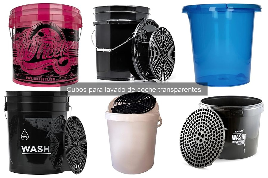 Cómo usar un cubo transparente para el lavado de coche