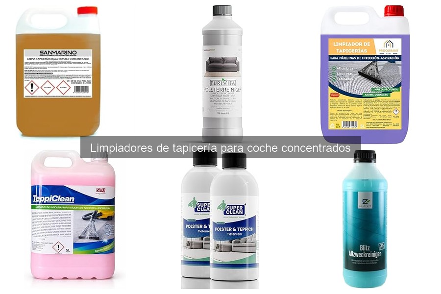 Cómo usar un limpiador concentrado para tapicería de coche