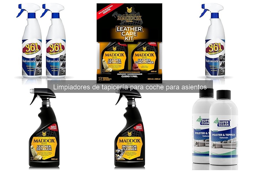 Cómo usar un limpiador de tapicería en asientos de coche