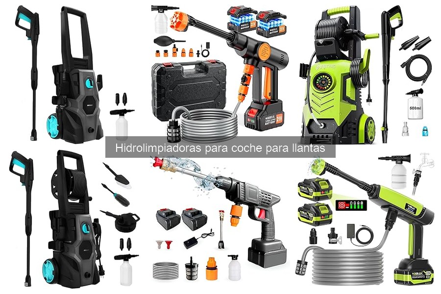 Cómo usar una hidrolimpiadora en llantas de coche correctamente
