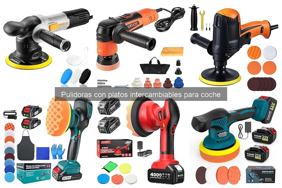 Cómo usar una pulidora con platos intercambiables en coche