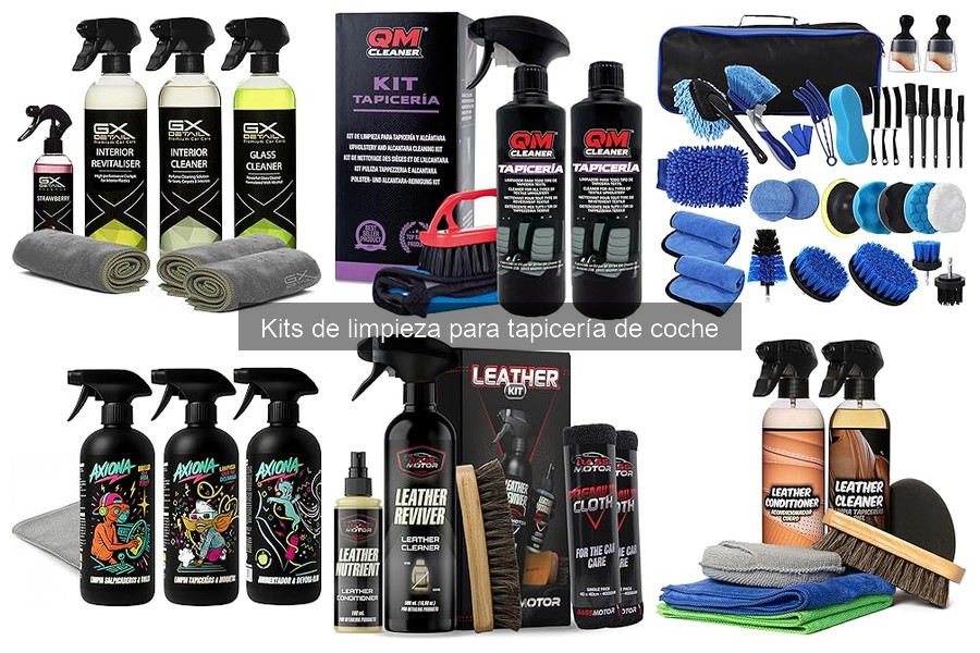 Cómo utilizar un kit de limpieza para tapicería de coche