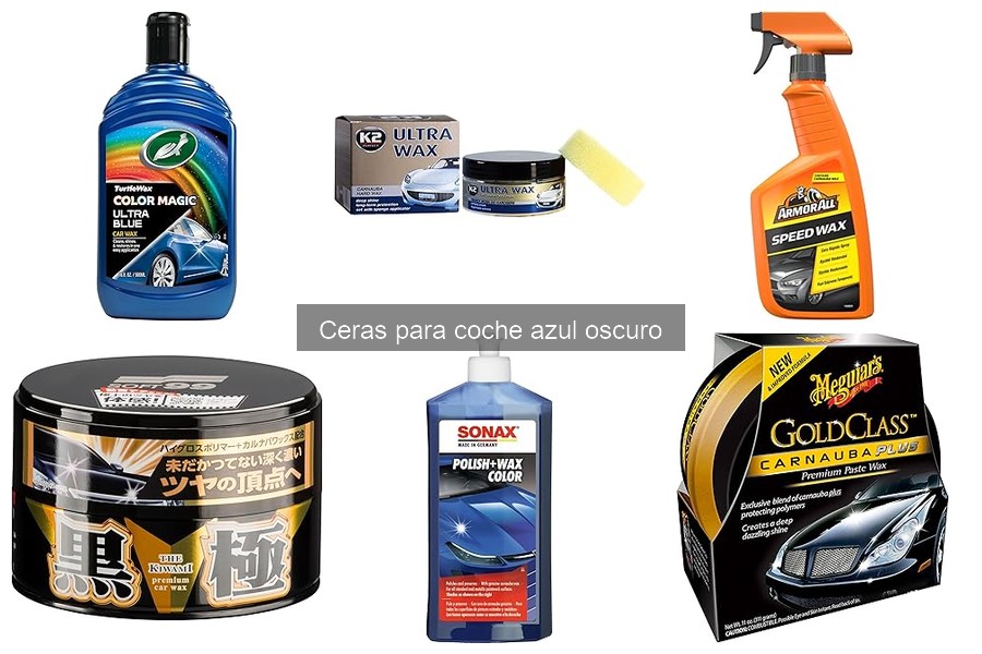 Comparativa: Ceras para coche azul oscuro vs. otros colores