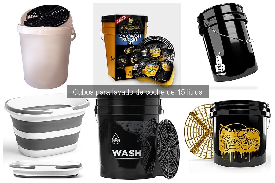 Comparativa: Cubos de Lavado de Coche de 15L vs Otras Capacidades